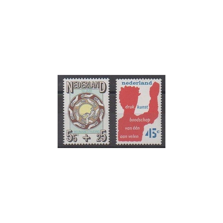 Acheter cette série de timbres des Pays-Bas de l'année 1976 (No 1050/1051).