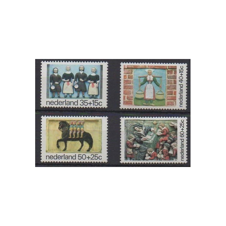 Buy this set of stamps of Netherlands of the year 1975 (Nb 1030/1033).