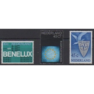 Buy this set of stamps of Netherlands of the year 1974 (Nb 1006/1008).