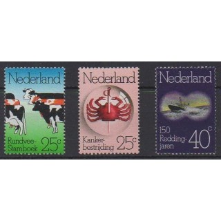 Buy this set of stamps of Netherlands of the year 1974 (Nb 1003/1005).