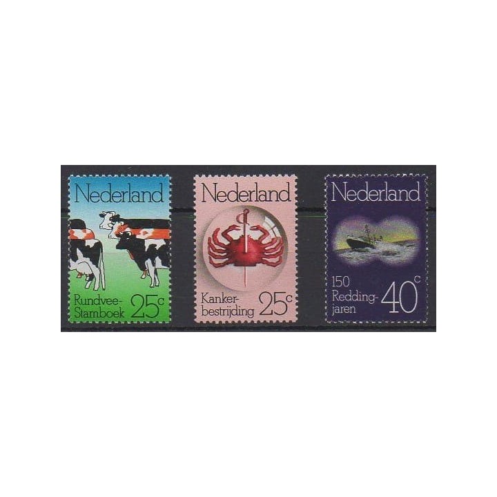 Acheter cette série de timbres des Pays-Bas de l'année 1974 (No 1003/1005).