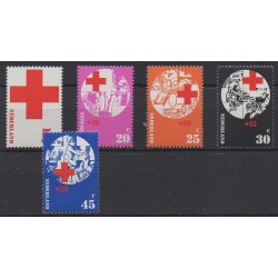 Netherlands - 1972 - Nb 966/970 - Health or Red cross