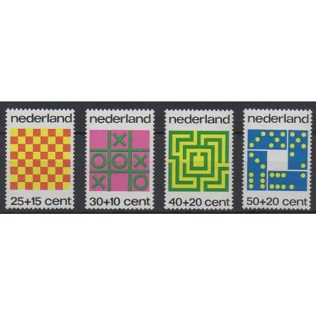 Netherlands - 1973 - Nb 990/993 - Chess