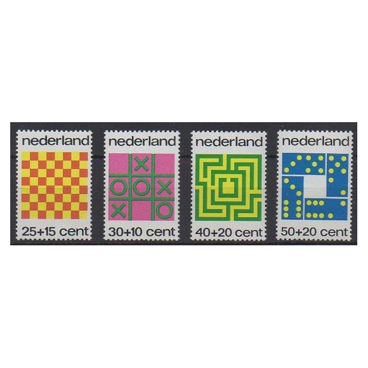 Buy this set of stamps of Netherlands of the year 1973 (Nb 990/993).