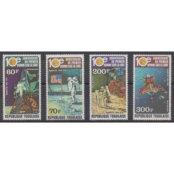 Acheter ces timbres du Togo de l'année 1979 (No PA394/PA397).