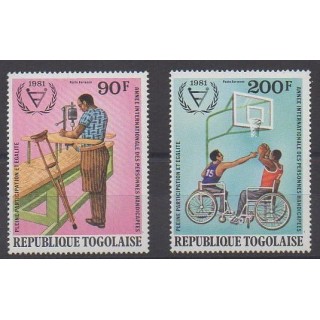 Acheter ces timbres du Togo de l'année 1981 (No PA462/PA463).
