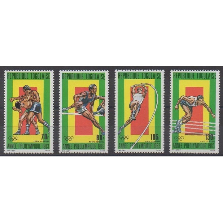 Acheter ces timbres du Togo de l'année 1983 (No PA486/PA489).