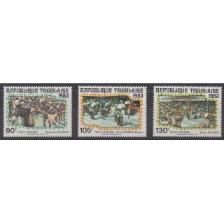 Buy these stamps of Togo of the year 1983 (Nb PA491/PA493).
