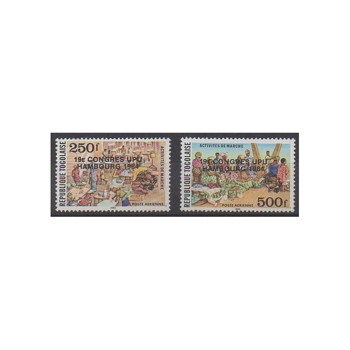 Acheter ces timbres du Togo de l'année 1984 (No PA507/PA508).