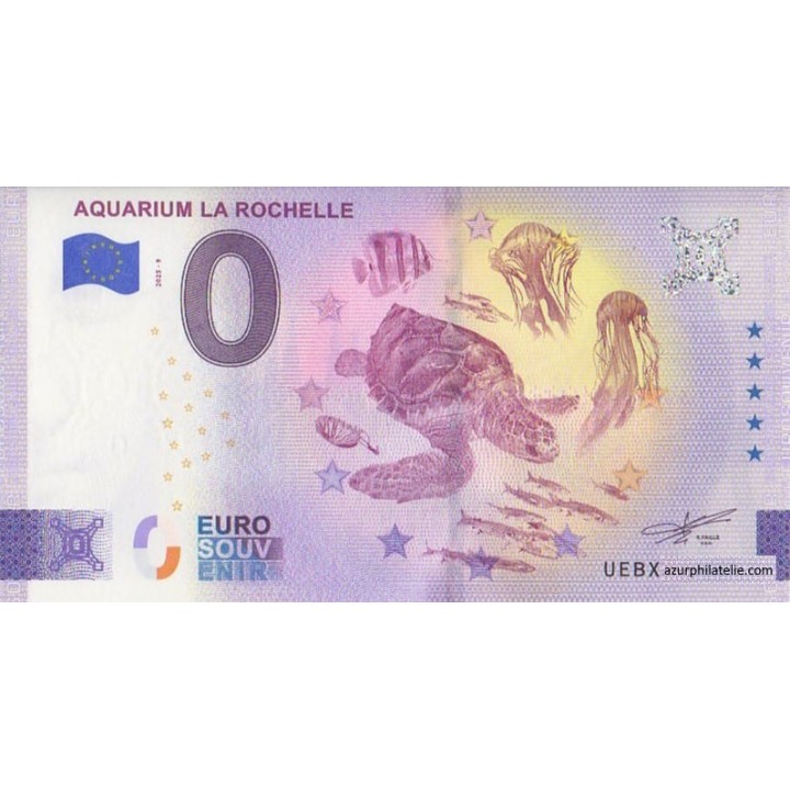 Billet souvenir touristique - 2025-9 - Aquarium La Rochelle - (Charente-Maritime)