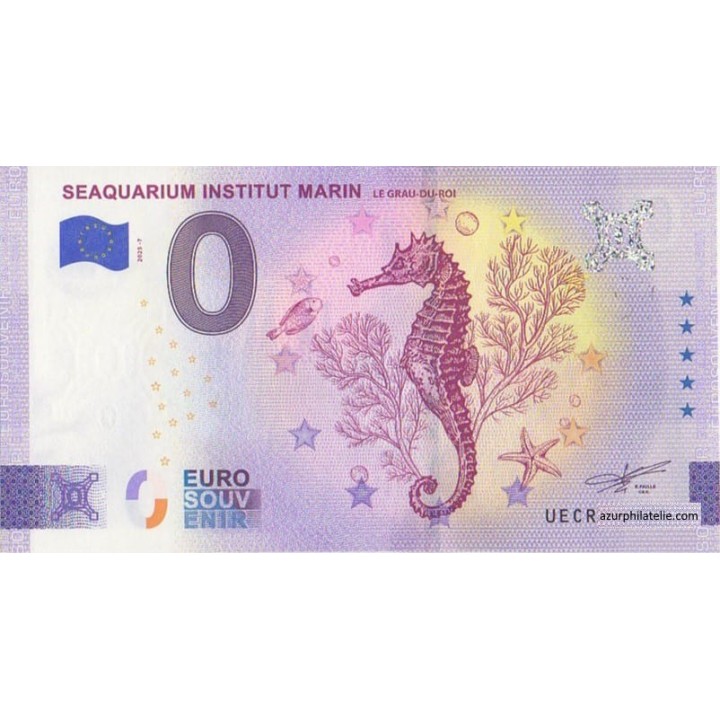 Euro banknote memory - 2025 - Seaquarium Institut Marin - l'hippocampe - (Gard)