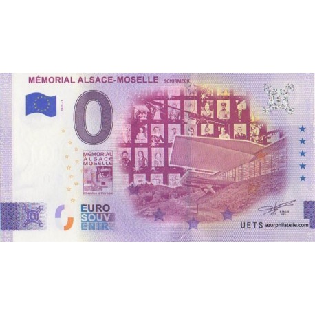 Billet souvenir - 67 - Mémorial d'Alsace-Moselle - 2025-1