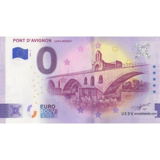 Euro banknote memory - 2025 - Pont d'Avignon - (Vaucluse)