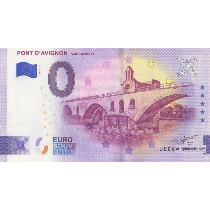 Euro banknote memory - 2025 - Pont d'Avignon - (Vaucluse)