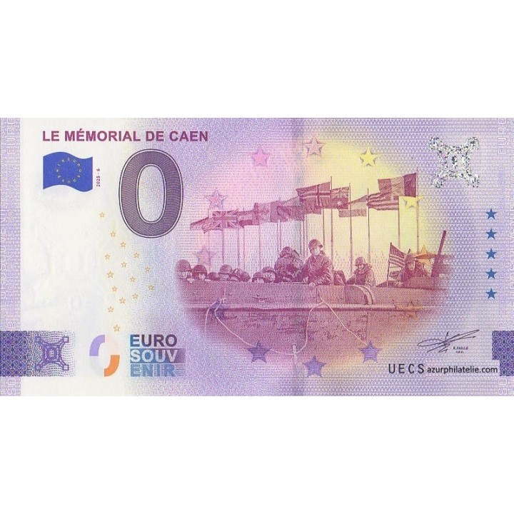 Euro banknote memory - 2025 - Le mémorial de Caen - Bateau de débarquement - (Calvados)