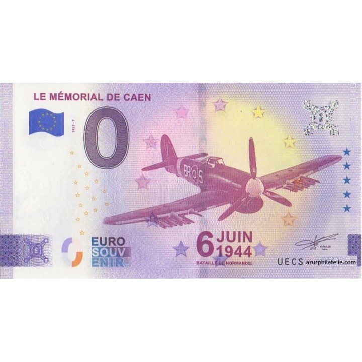 Billet souvenir touristique - 2025-7 - Le mémorial de Caen - Avions - (Calvados)