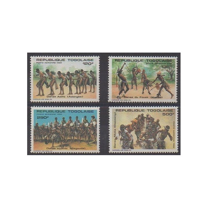 Acheter ces timbres du Togo de l'année 1985 (No PA544/PA547).