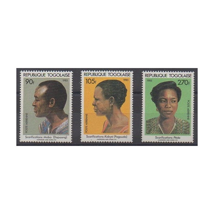 Buy these stamps of Togo of the year 1985 (Nb PA551/PA553).
