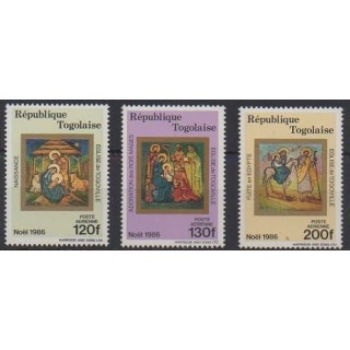 Acheter ces timbres du Togo de l'année 1986 (No PA624/PA626).