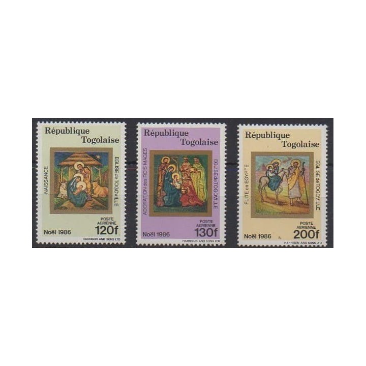 Acheter ces timbres du Togo de l'année 1986 (No PA624/PA626).