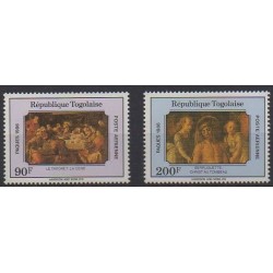 Togo - 1986 - No PA601A/PA601B - Pâques - Peinture