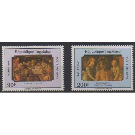 Togo - 1986 - No PA601A/PA601B - Pâques - Peinture