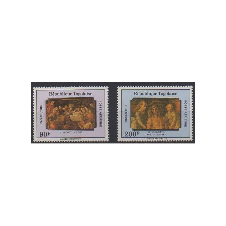Acheter ces timbres du Togo de l'année 1986 (No PA601A/PA601B).