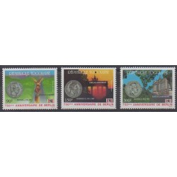 Togo - 1987 - No PA639/PA641 - Histoire - Monnaies, billets ou médailles