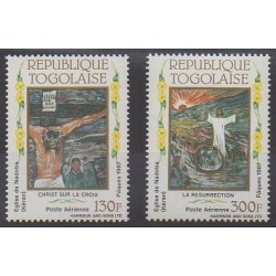 Togo - 1987 - No PA630/PA631 - Pâques - Peinture
