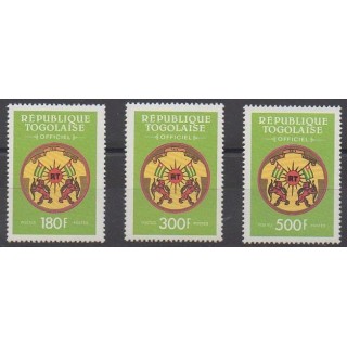 Acheter cette série de timbres du Togo de l'année 1992 (No S7/S9).