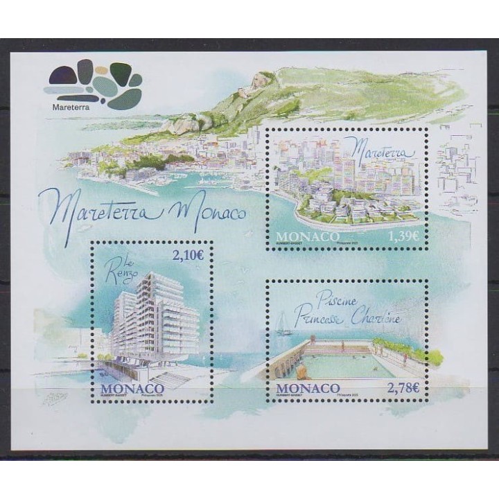 Buy this stamp of Monaco of the year 2025 (Mareterra Monaco).