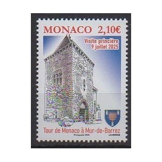 Acheter ce timbre de Monaco de l'année 2025 (Mur-de-Barrez).