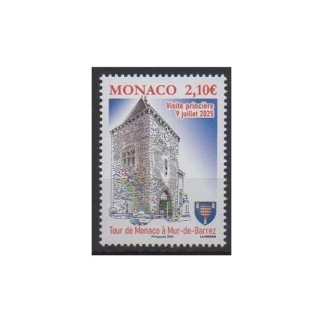 Monaco - 2025 - Nb 3507 - Monuments - Royalty