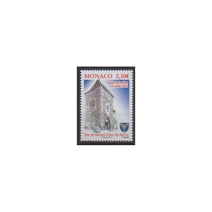 Acheter ce timbre de Monaco de l'année 2025 (Mur-de-Barrez).
