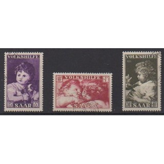 Acheter cette série de timbres de Sarre de l'année 1953 (No 323/325). - Oblitéré