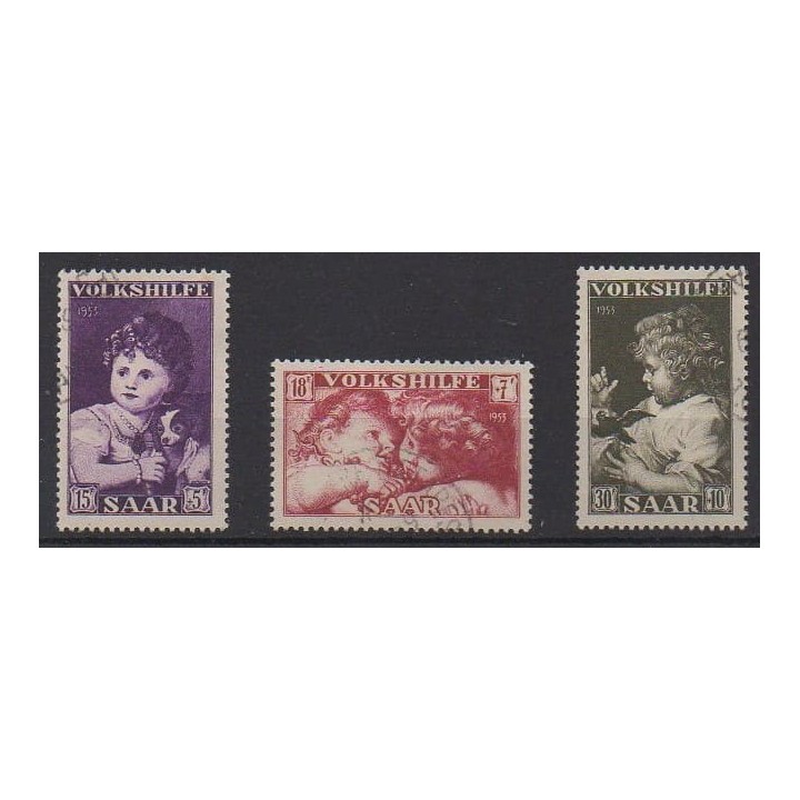 Buy this set of stamps of Saar of the year 1953 (Nb 323/325). - Used