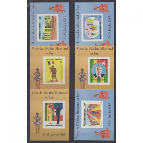 Togo - 1983 - Nb BF167/BF172 - Various Historics Themes
