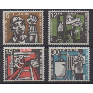 Acheter cette série de timbres de Sarre de l'année 1957 (No 386/389).