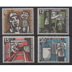 Sarre - 1957 - No 386/389 - Artisanat ou métiers