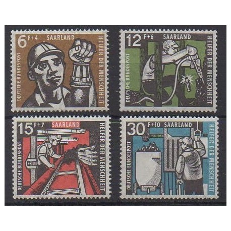 Sarre - 1957 - No 386/389 - Artisanat ou métiers