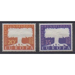 Buy this set of stamps of Saar of the year 1957 (Nb 384/385).