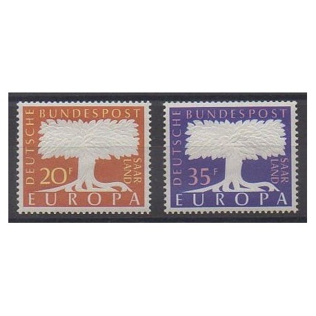 Saar - 1957 - Nb 384/385 - Europa
