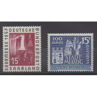 Acheter cette série de timbres de Sarre de l'année 1957 (No 382/383).