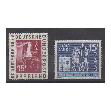 Sarre - 1957 - No 382/383