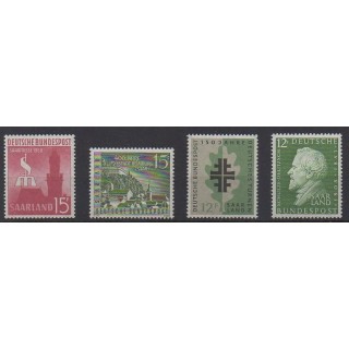 Acheter cette série de timbres de Sarre de l'année 1958 (No 417/420).
