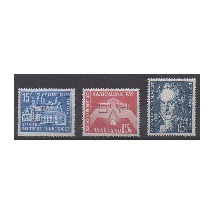 Buy this set of stamps of Saar of the year 1959 (Nb 428/430).