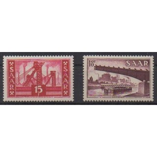 Buy this set of stamps of Saar of the year 1954 (Nb 337/338).