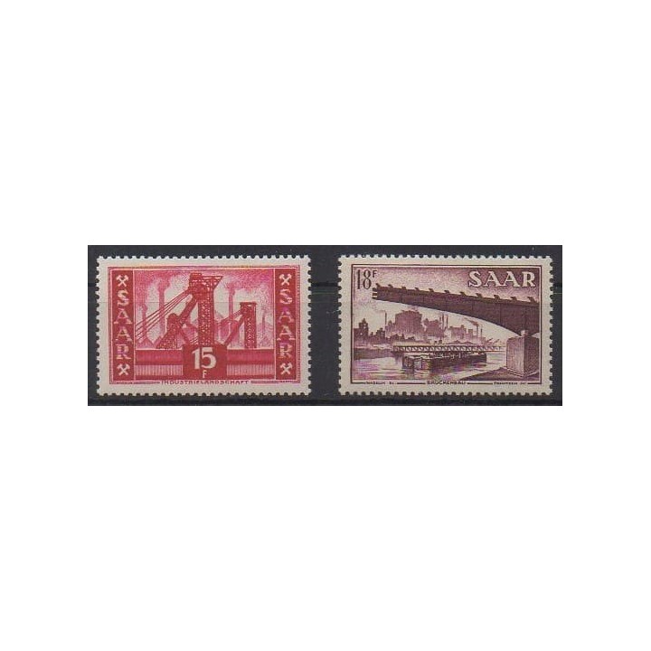 Acheter cette série de timbres de Sarre de l'année 1954 (No 337/338).
