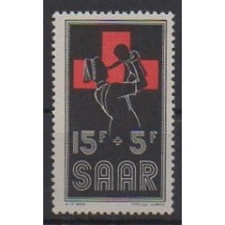 The Saar - 1955 - Nb 343 - Health or Red cross