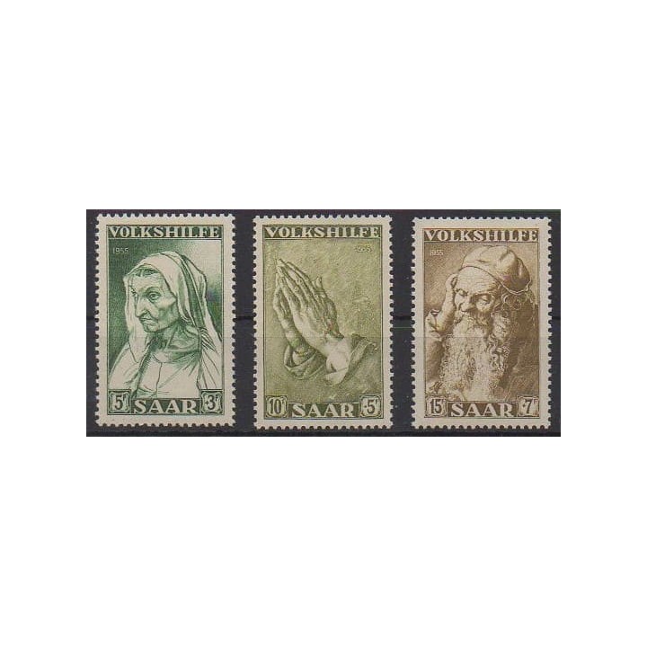 Buy this set of stamps of Saar of the year 1955 (Nb 347/349).